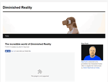 Tablet Screenshot of diminishedreality.com